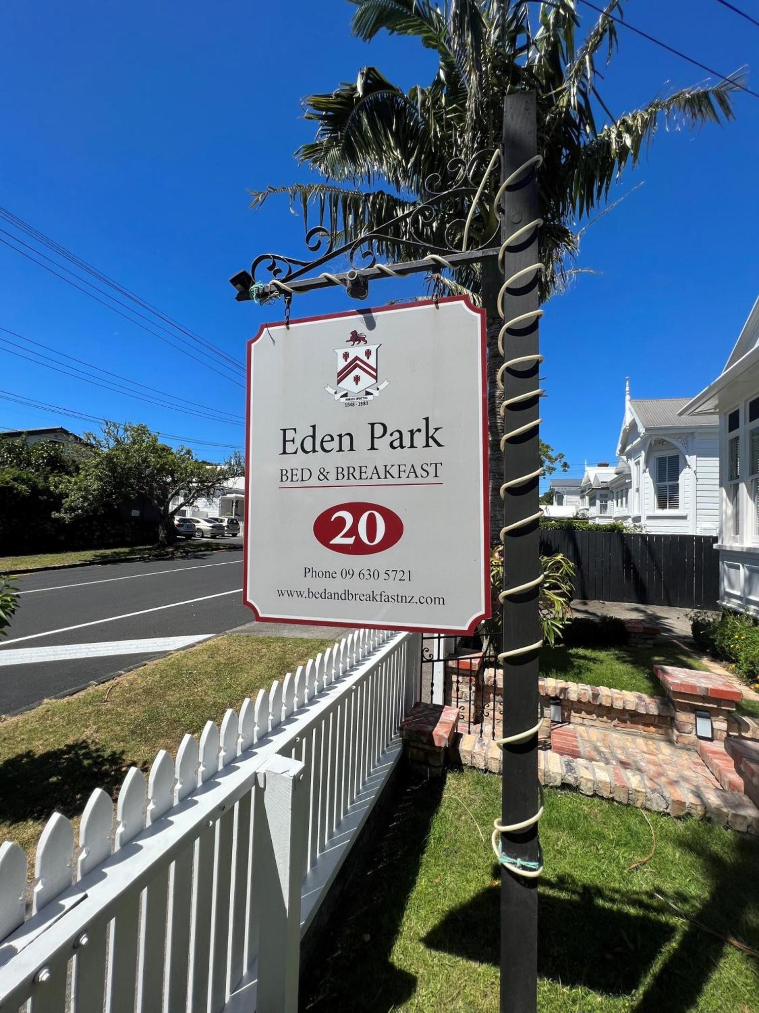 Eden Park Bed And Breakfast Inn Auckland Exterior foto
